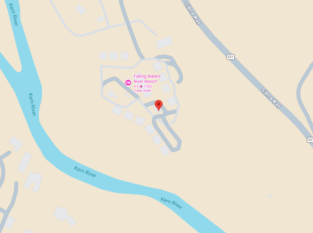Kernville, CA location map